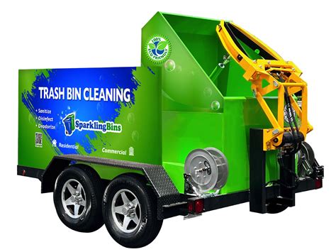 trash bin cleaning trailer